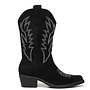 Cowboystiefel Schwarz Suedine Western