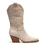 Cowboy Stiefel Beige Suedine Nähte