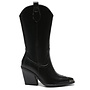 Cowboystiefel Schwarz Stahlnase
