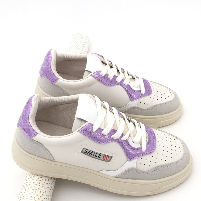 Sneakers Smile Lila