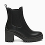 Chelsea-Stiefel mit Absatz Schwarz