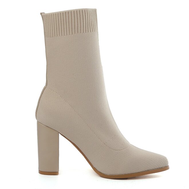 Sock heels Beige