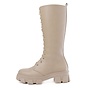 Veteranenstiefel Beige Hoch