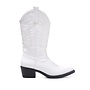 Cowboystiefel Weiß Schwarze Sohle