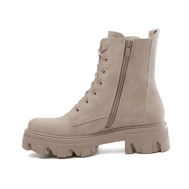 Veterboots Beige Rits