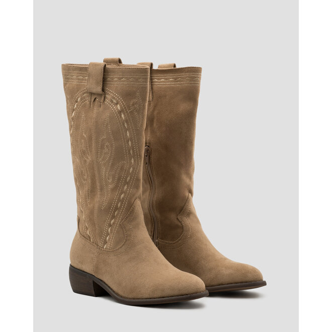 Cowboylaarzen Khaki Suedine Bohemian