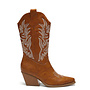 Cowboystiefel Camel Nähte Beige