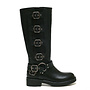 Schnallenstiefel Schwarz Hoch