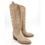 Cowboystiefel Gold Beige hoch