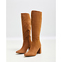 Stiefel Camel suedine