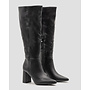 Stiefel Schwarzer Leder-Look