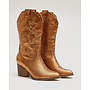Cowboy-Stiefel Bronze Metallic-Nähte