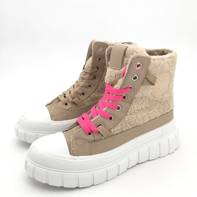 Teddy Sneaker Khaki Smile