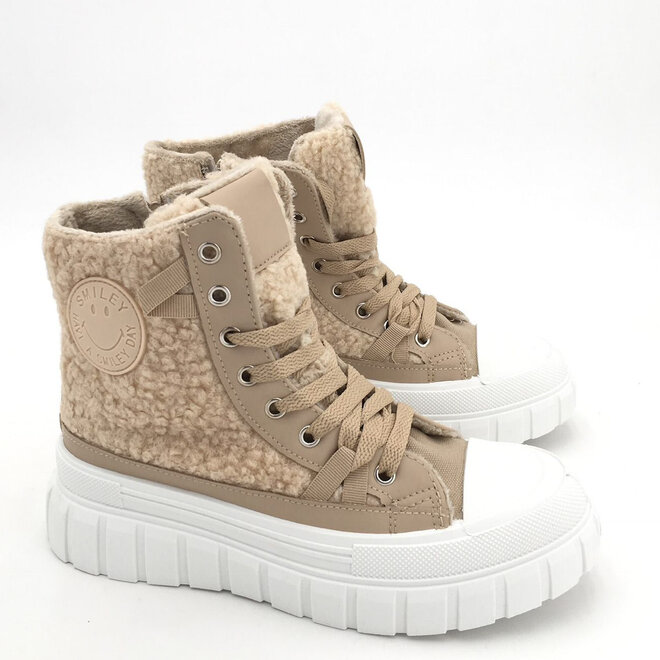 Teddy Sneaker Khaki Smile