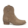 Cowboy Stiefel Khaki Suedine Kurz Strass