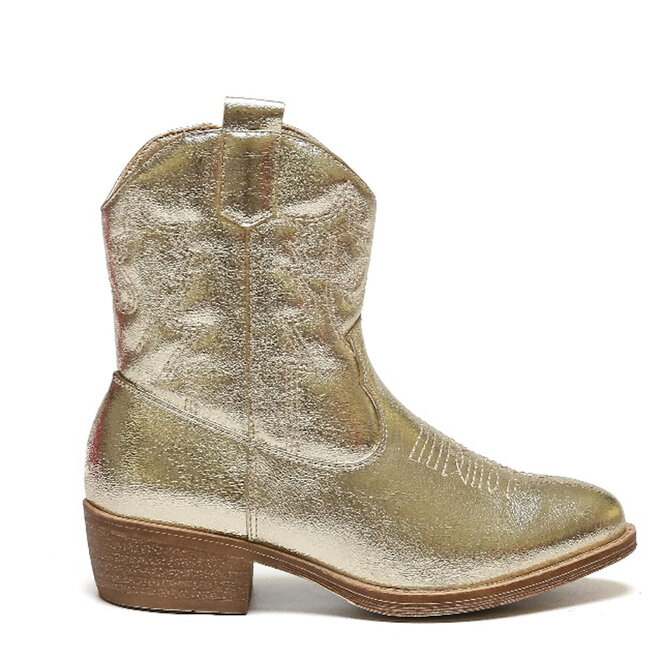 Cowboystiefel Mädchen Gold Kurz