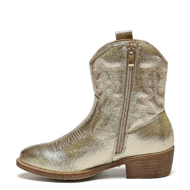 Cowboystiefel Mädchen Gold Kurz