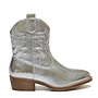 Cowboystiefel Mädchen Silber Kurz