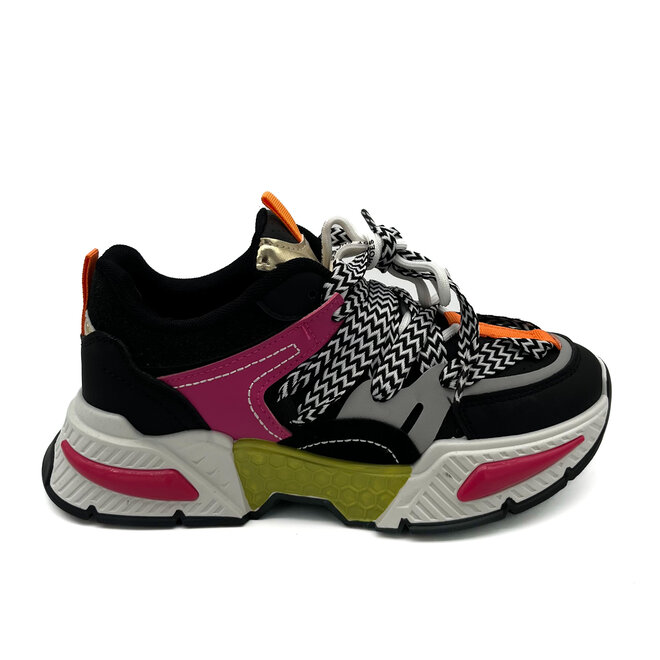 Sneakers Zwart Inspired Coloured