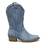 Cowboystiefel Blau Denim