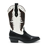 Cowboystiefel Black Star White