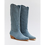 Cowboystiefel Blau Suedine Western