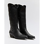 Cowboystiefel Schwarz Kunstleder Western