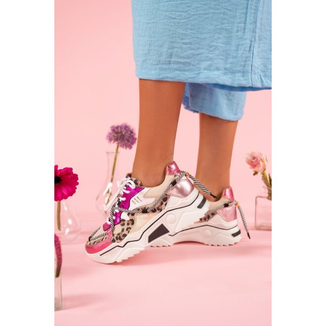 DWRS sneakers fuchsia JUPITER leopard