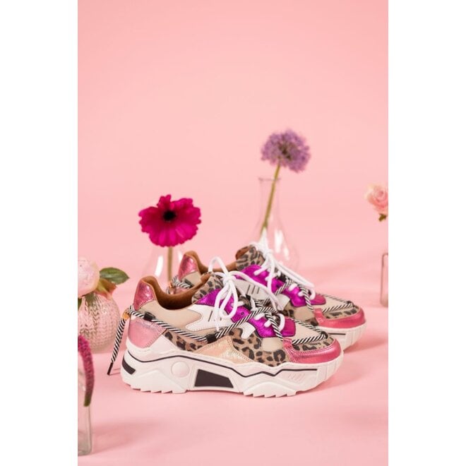 DWRS sneakers fuchsia JUPITER leopard