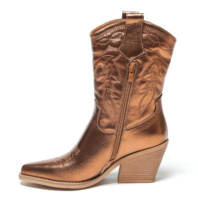 Cowboystiefel Bronze Metallic