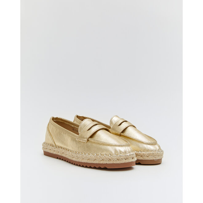 Espadrilles Goud Metallic