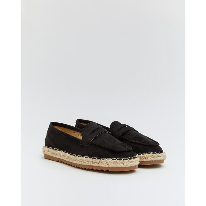 Espadrilles Zwart Suedine