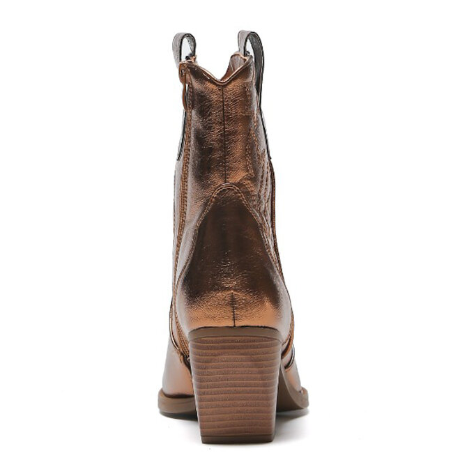 Cowboylaarzen  Brons Metallic Kort Star