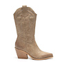 Cowboystiefel Khaki Lederoptik Nähte