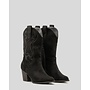 Cowboy Stiefel Schwarz Suedine Strass