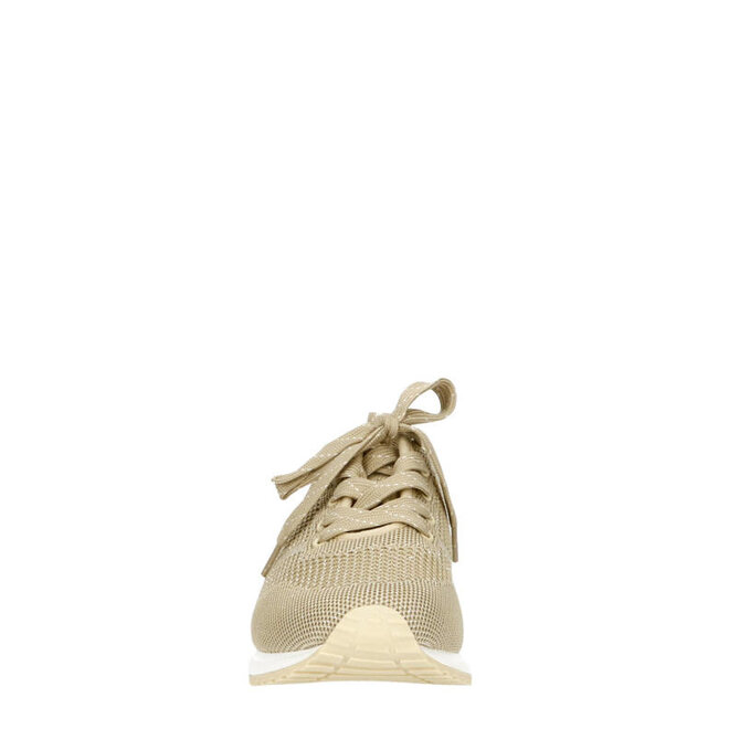 Sneaker Beige Knitted Silver