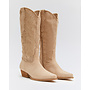 Cowboystiefel Beige Suedine Western