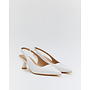 Slingback Heels Weiss