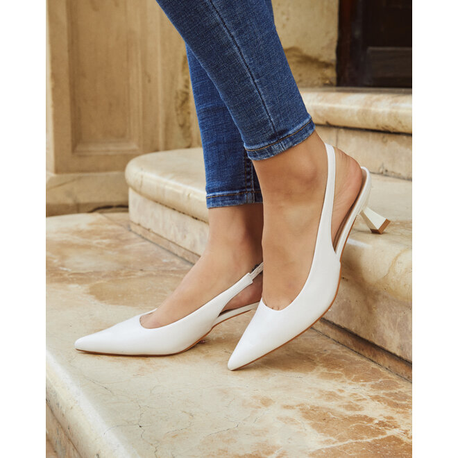 Slingback Heels Wit