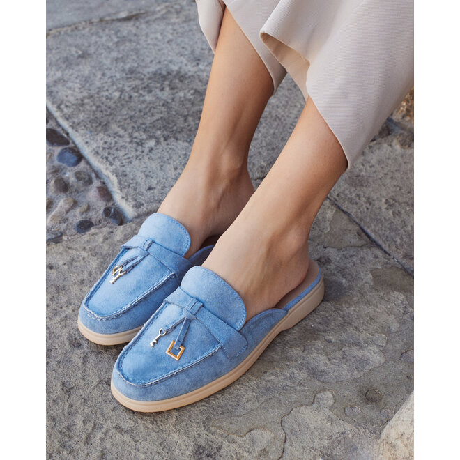Loafer Blau Suedine Anhänger