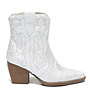 Kurze Cowboystiefel Silber Light Star