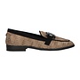Loafers Beige Strass Kette