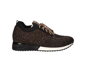 Sneakers Zwart Knitted Bronze Strass Smile Favorites