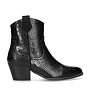 Stiefelette Schwarz Jessie Croco