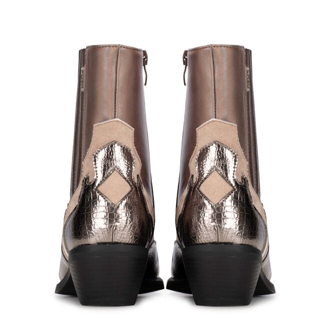 Stiefeletten Roxi Braun Kurze Cowboy Boots