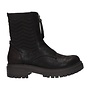 Stiefel Schwarz Rissiger Reißverschluss