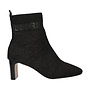 Stiefelette Schwarz Glitter Silber