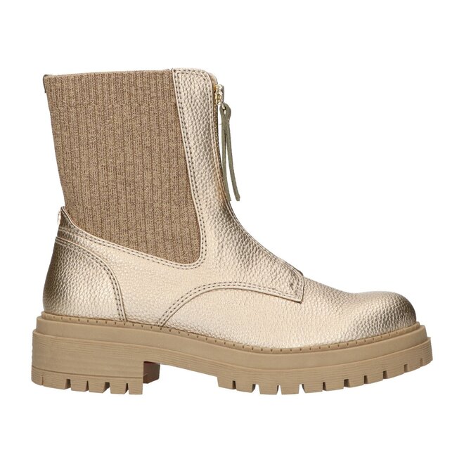 Boots Goud Knitted Zip