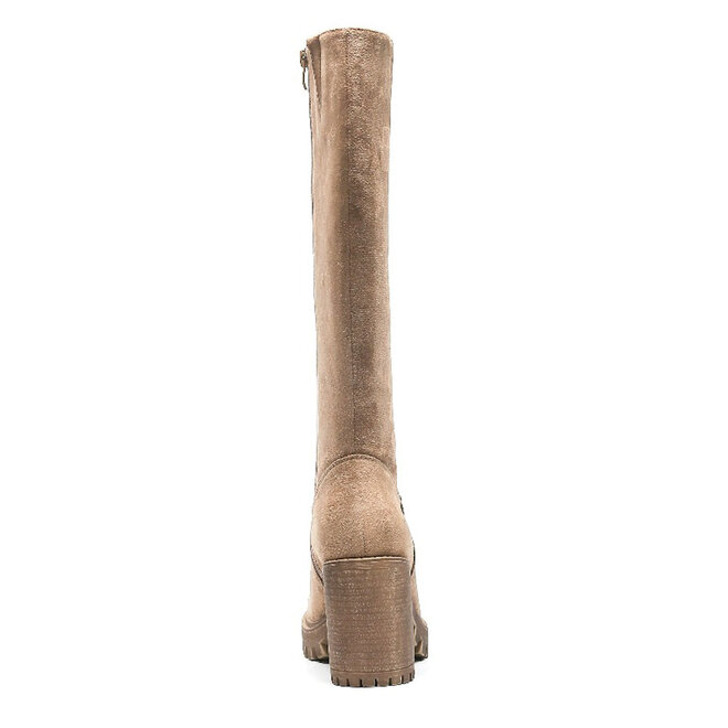 Stiefel Khaki Blockabsatz hoch