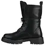 Veteranenstiefel Lederlook Schwarz